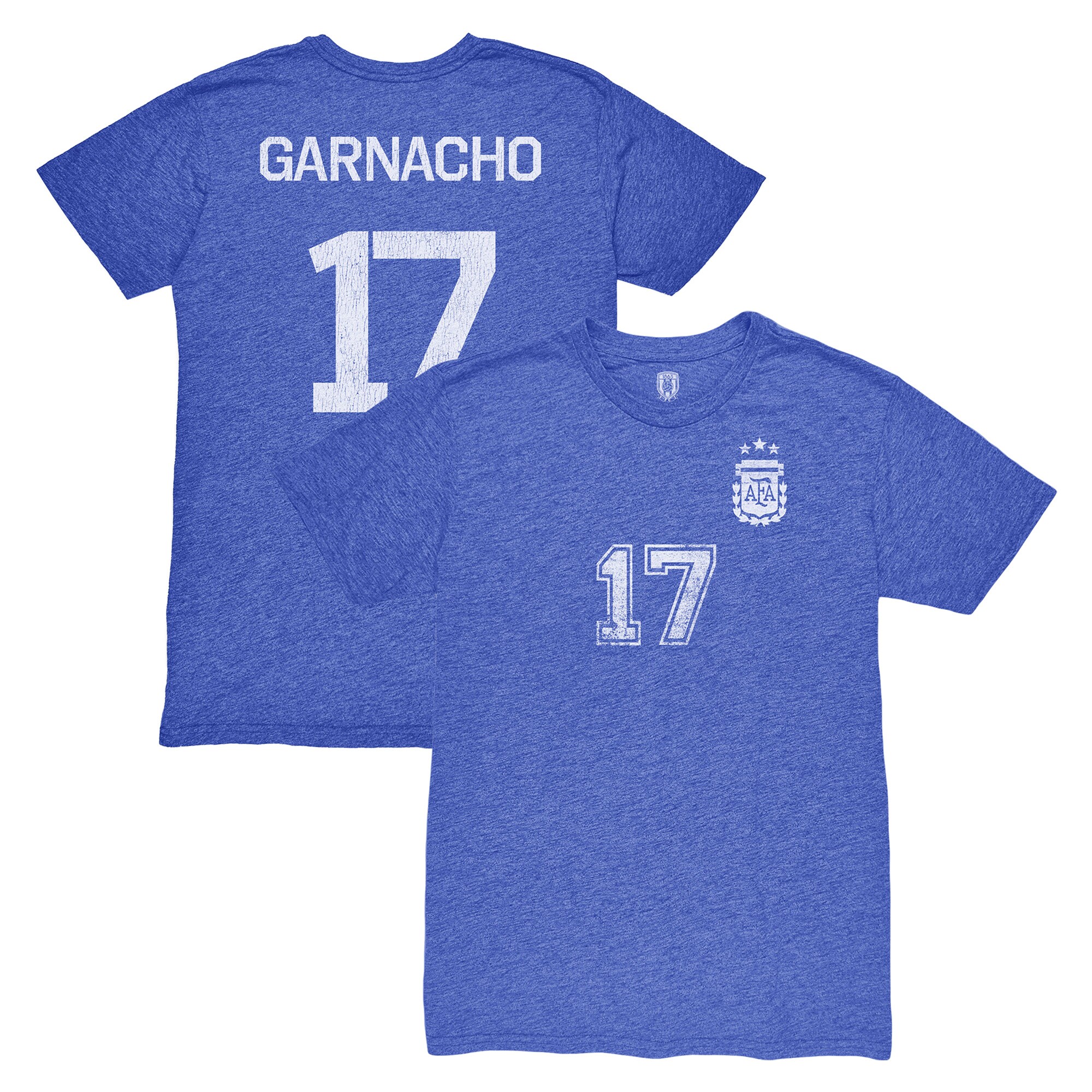 Explore alejandro garnacho argentina national team 1863fc player vintage tri-blend t-shirt – blue – Canada World Cup T-Shirts and Jerseys