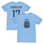 Explore alejandro garnacho argentina national team 1863fc player vintage tri-blend t-shirt – light blue – Canada World Cup T-Shirts and Jerseys