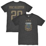 Explore alexis mac allister argentina national team 1863fc player retro tri-blend t-shirt – heather black – Canada World Cup T-Shirts and Jerseys