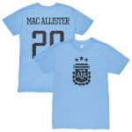 Explore alexis mac allister argentina national team 1863fc player retro tri-blend t-shirt – light blue – Canada World Cup T-Shirts and Jerseys