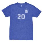 Explore alexis mac allister argentina national team 1863fc retro name amp number tri-blend t-shirt – blue – Canada World Cup T-Shirts and Jerseys
