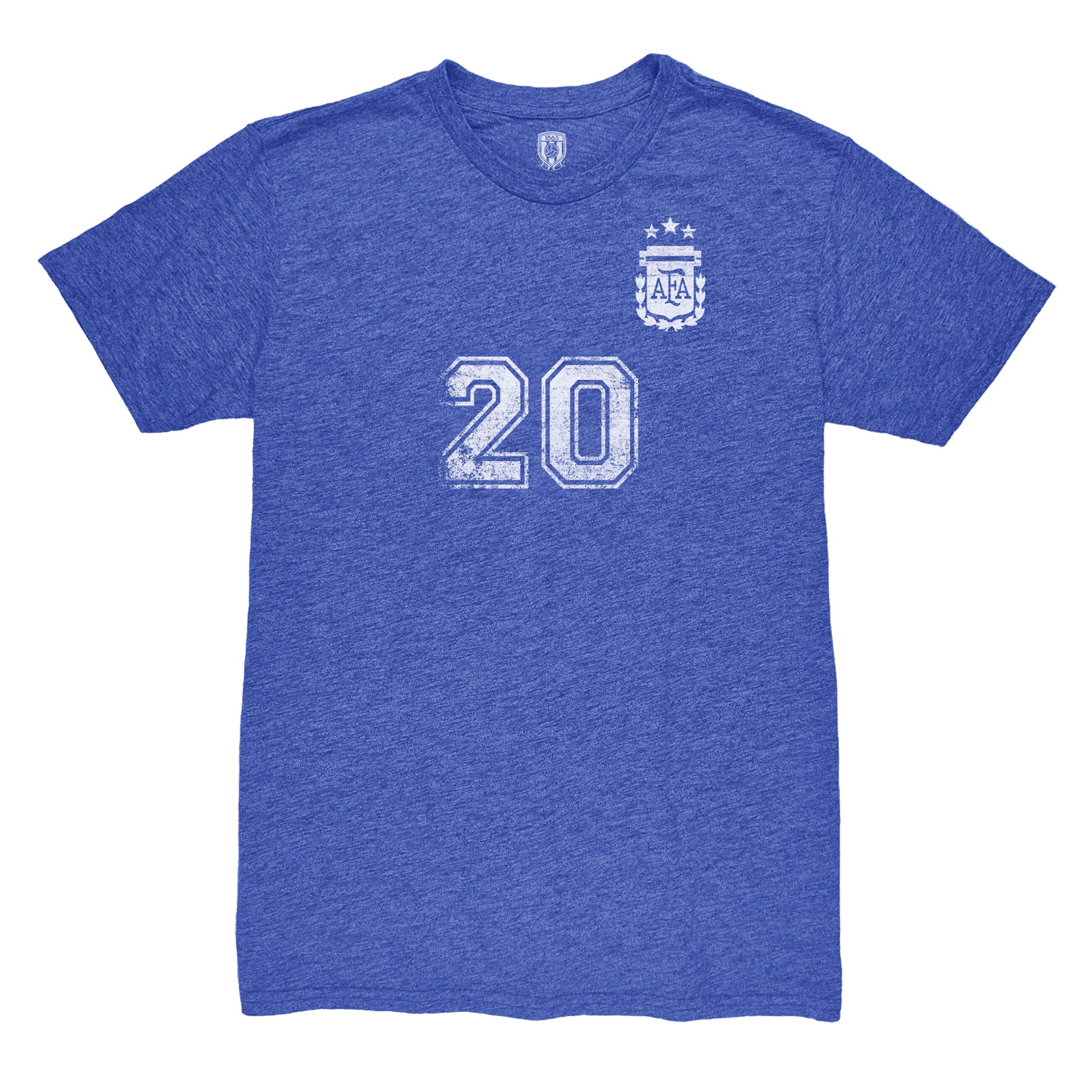 Explore alexis mac allister argentina national team 1863fc retro name amp number tri-blend t-shirt – blue – Canada World Cup T-Shirts and Jerseys
