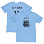 Explore angel di maria argentina national team 1863fc retro player tri-blend t-shirt – light blue – Canada World Cup T-Shirts and Jerseys