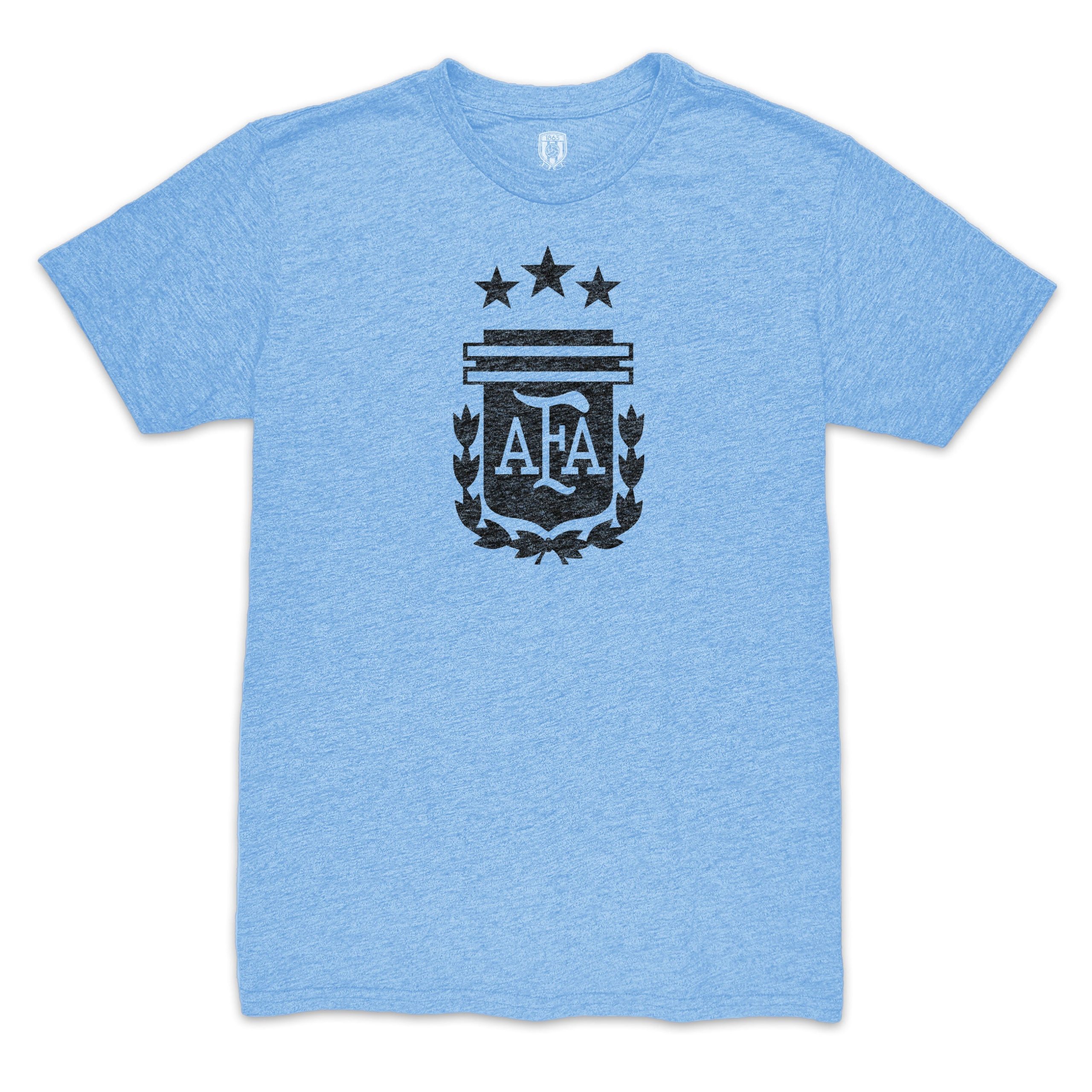 Explore angel di maria argentina national team 1863fc retro player tri-blend t-shirt – light blue – Canada World Cup T-Shirts and Jerseys