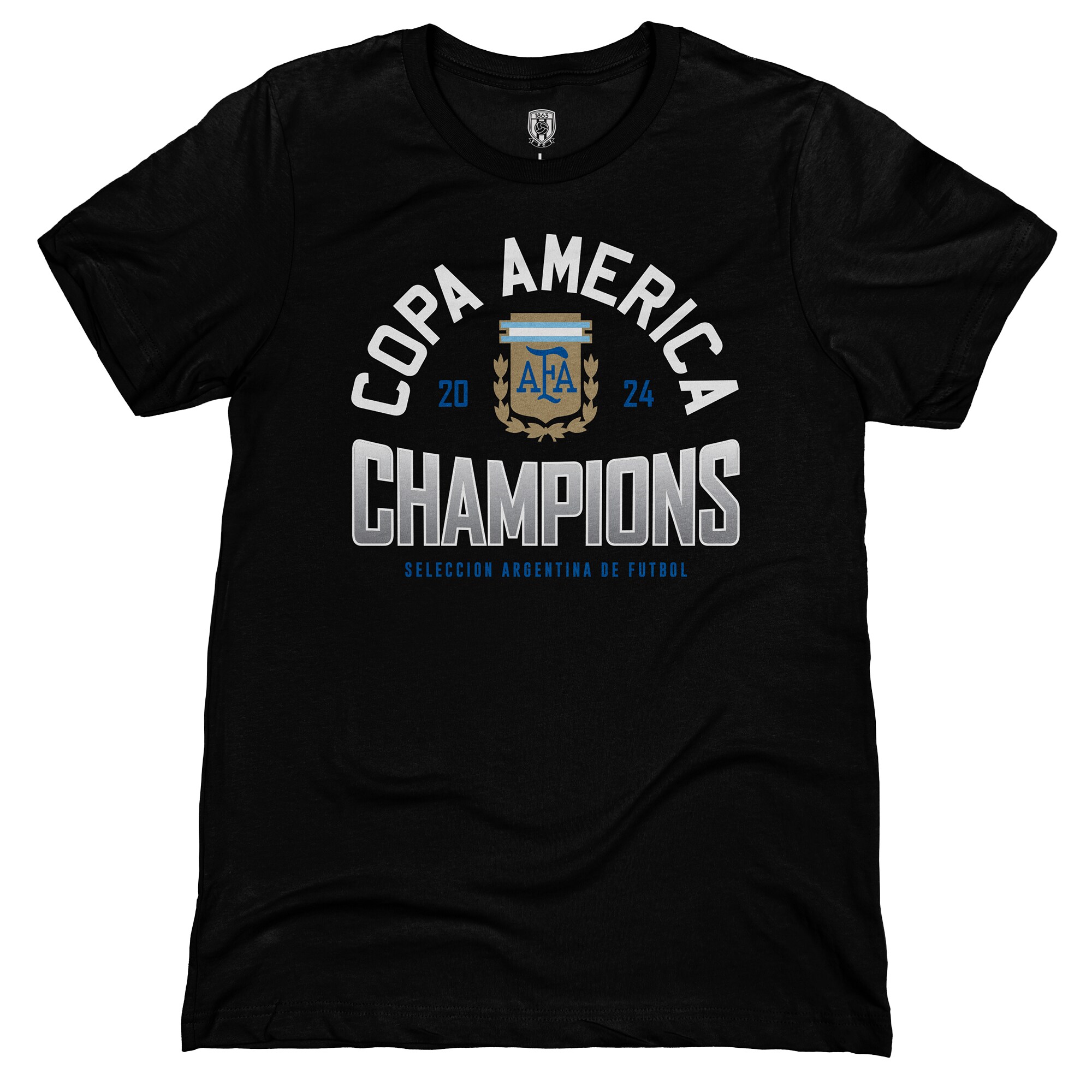 Explore argentina national team 1863fc 2024 copa america champions t-shirt – black – Canada World Cup T-Shirts and Jerseys