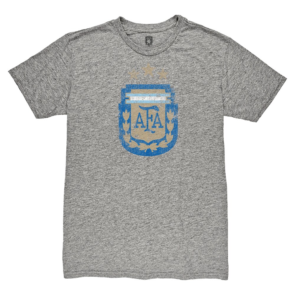 Explore argentina national team 1863fc retro badge tri-blend t-shirt – heather gray – Canada World Cup T-Shirts and Jerseys