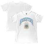 Explore argentina national team 1863fc retro wordmark t-shirt – white – Canada World Cup T-Shirts and Jerseys