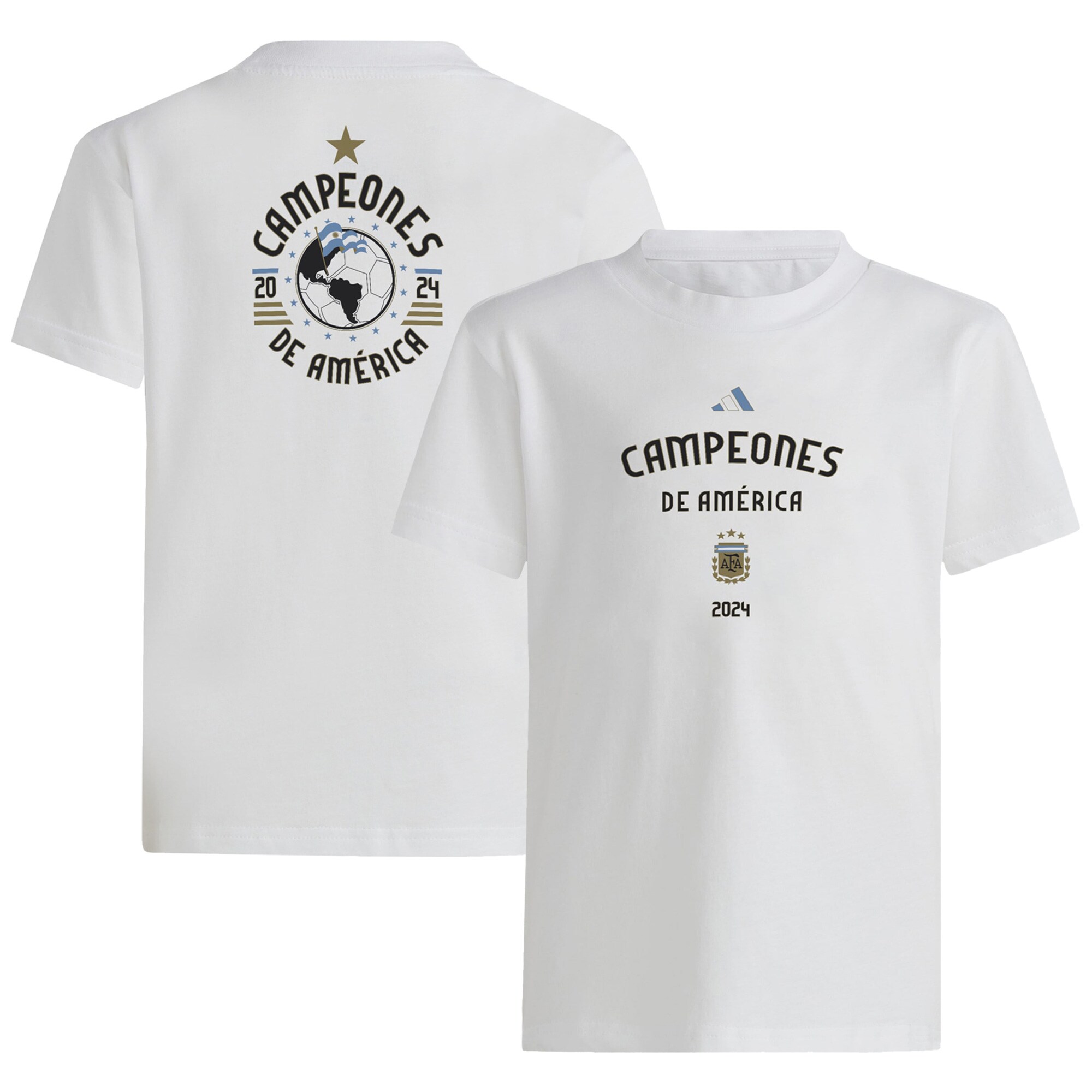Explore argentina national team adidas youth 2024 copa america champions t-shirt – white – Canada World Cup T-Shirts and Jerseys
