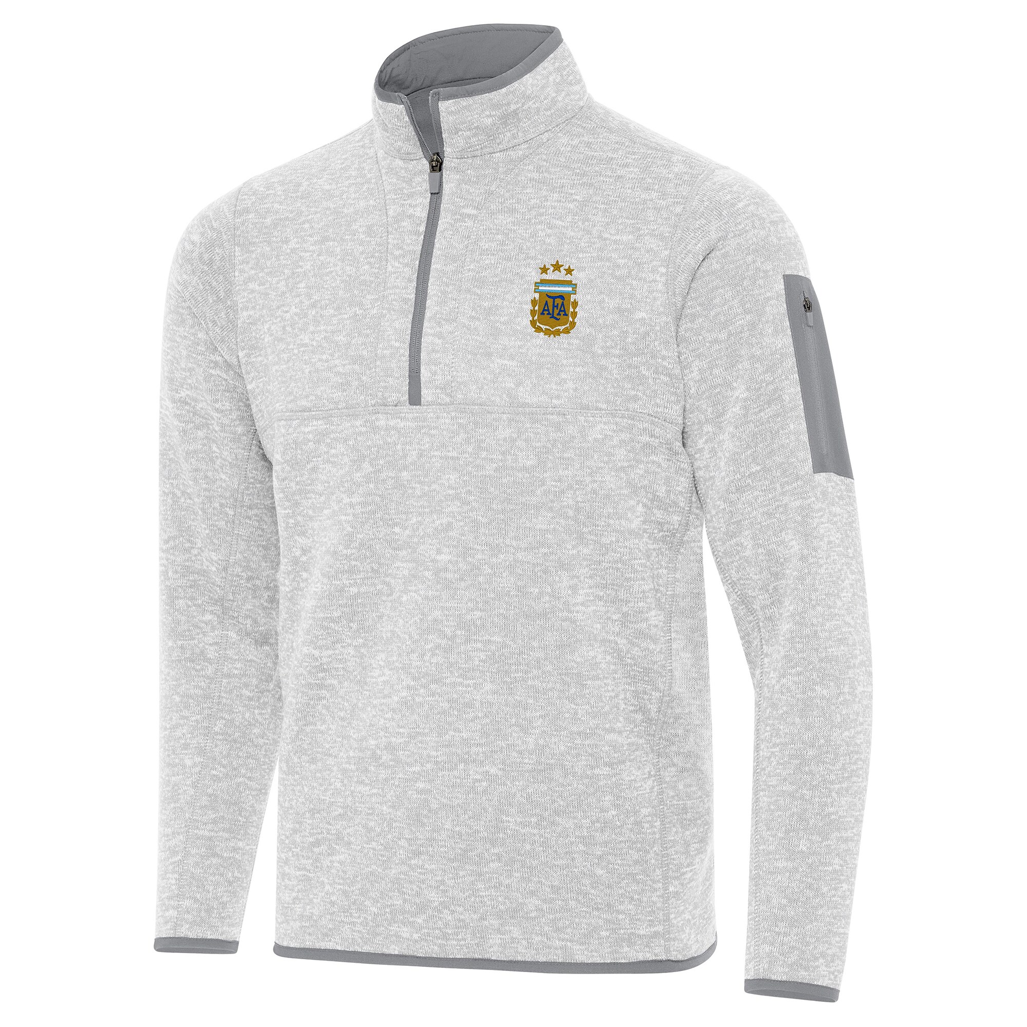 Explore argentina national team antigua fortune quarter-zip pullover jacket – heather gray – Canada World Cup T-Shirts and Jerseys