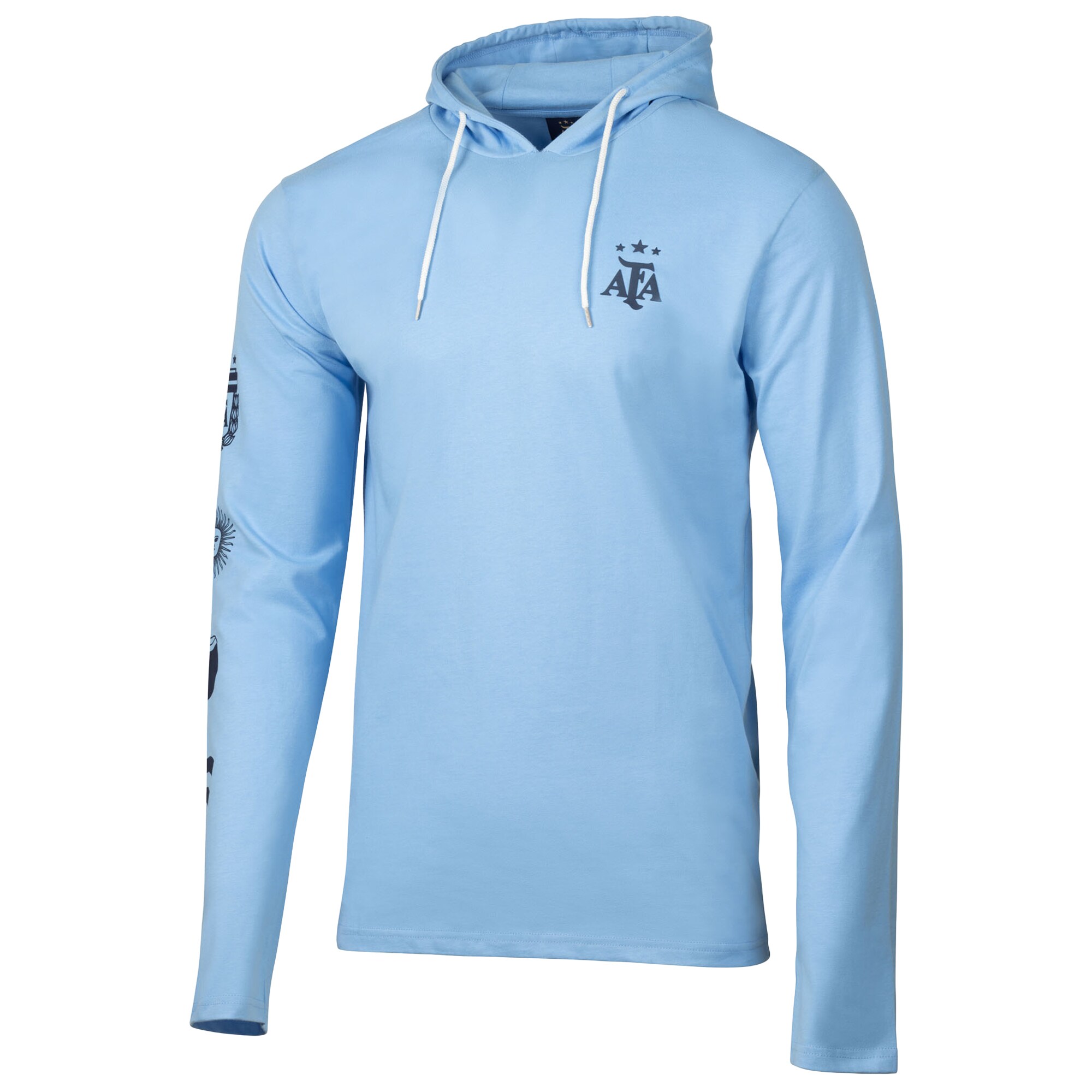 Explore argentina national team sport design sweden relaxed hooded long sleeve t-shirt – light blue – Canada World Cup T-Shirts and Jerseys