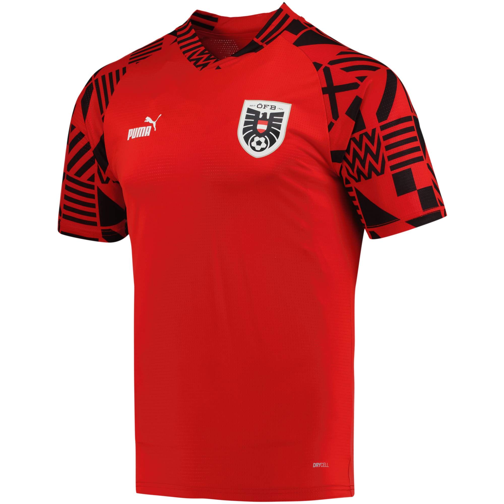 Explore austria national team puma pre-match v-neck top – red – Canada World Cup T-Shirts and Jerseys