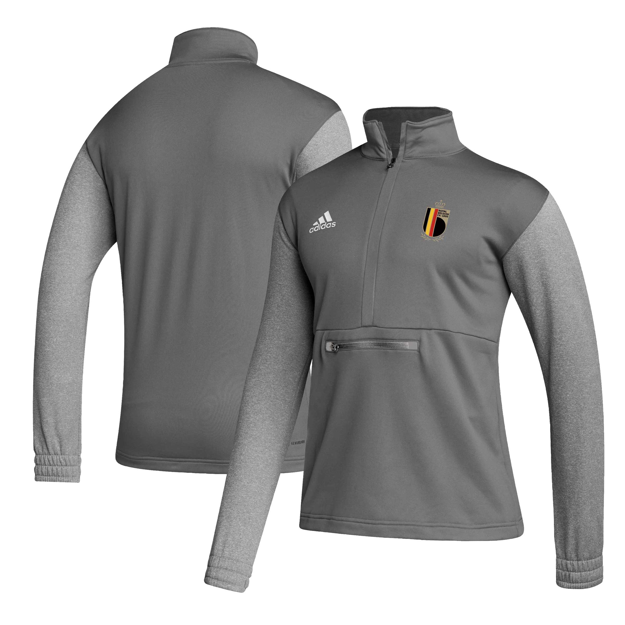 Explore belgium national team adidas crest long sleeve half-zip top – gray – Canada World Cup T-Shirts and Jerseys