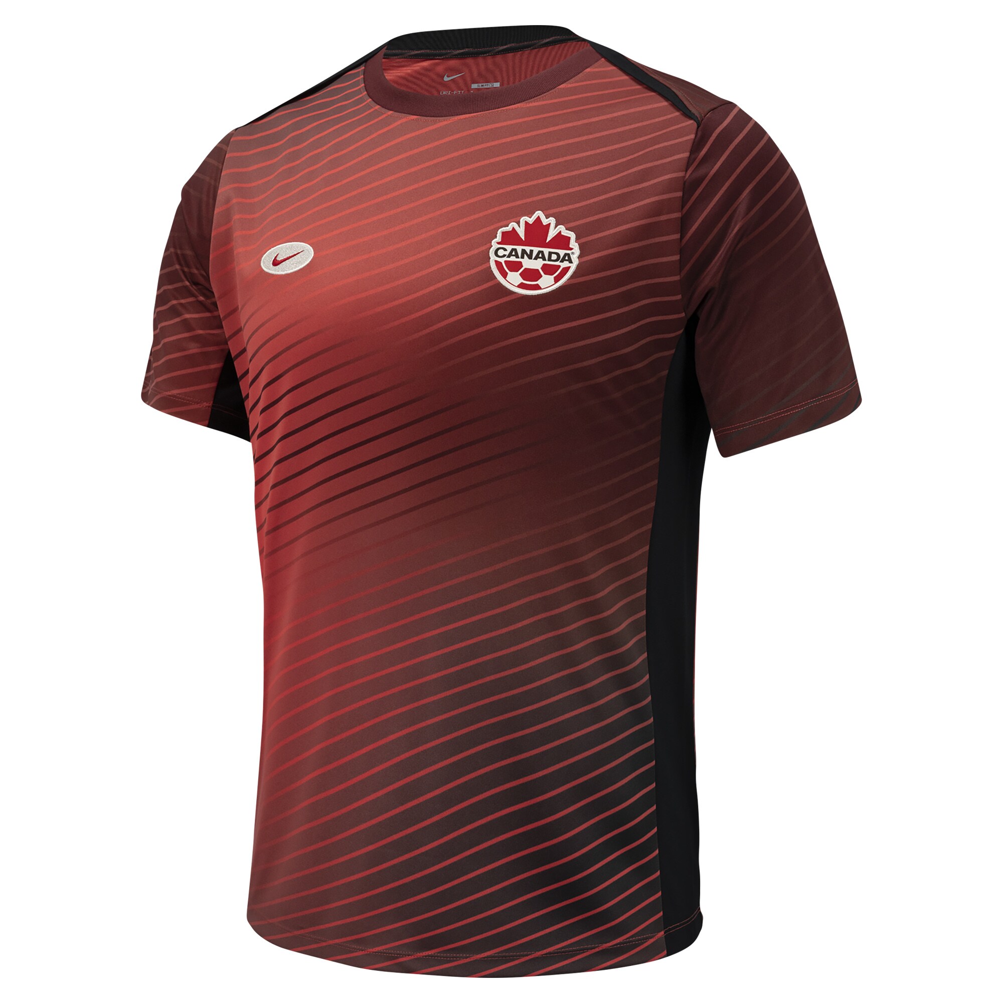 Explore canada soccer nike 2024 pre-match top – red – Canada World Cup T-Shirts and Jerseys