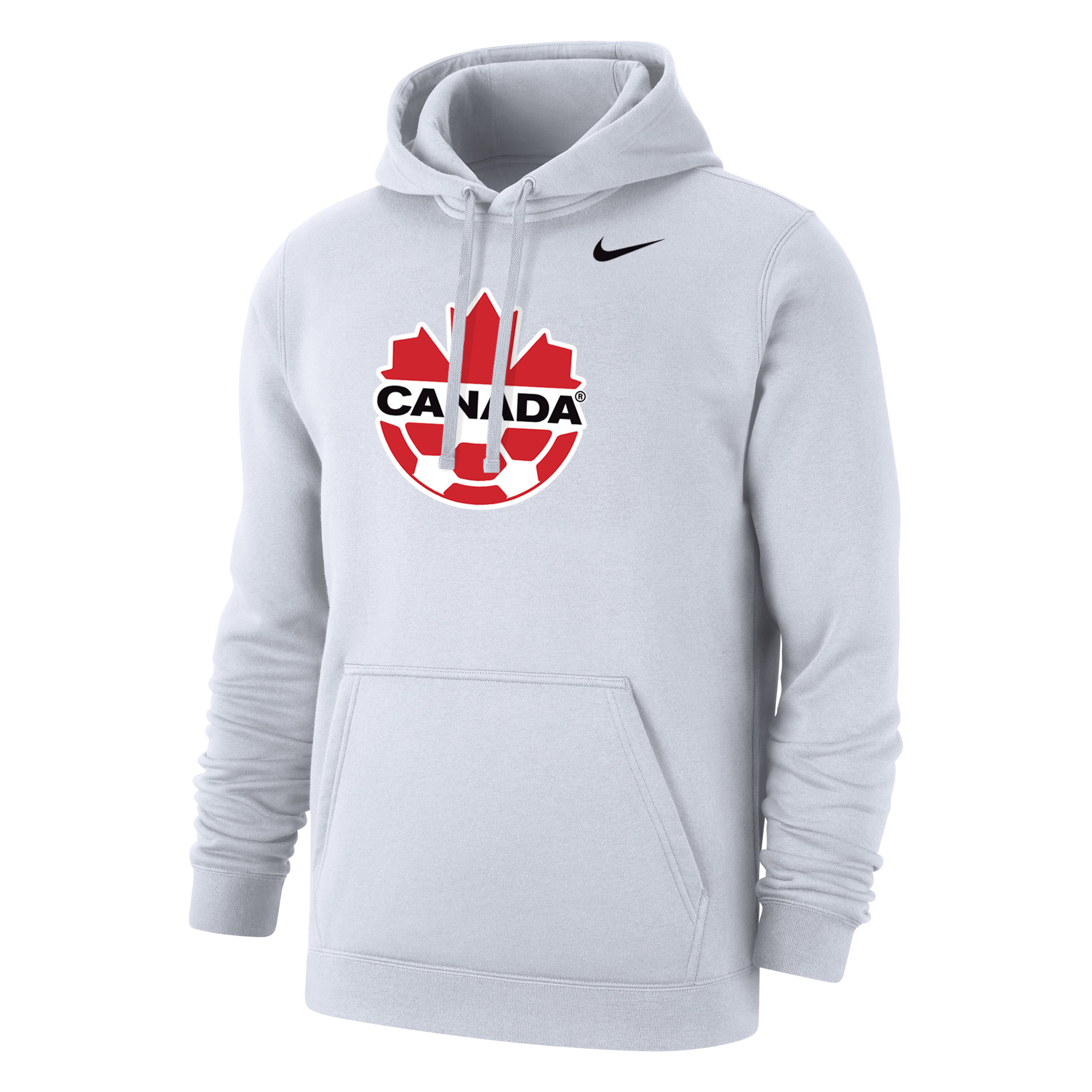 Explore canada soccer nike club primary pullover hoodie – white – Canada World Cup T-Shirts and Jerseys
