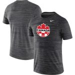 Explore canada soccer nike primary logo velocity legend performance t-shirt – black – Canada World Cup T-Shirts and Jerseys