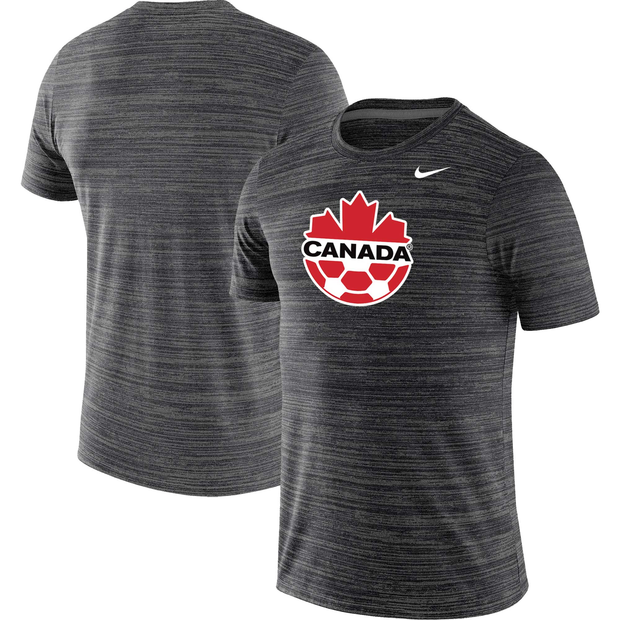 Explore canada soccer nike primary logo velocity legend performance t-shirt – black – Canada World Cup T-Shirts and Jerseys