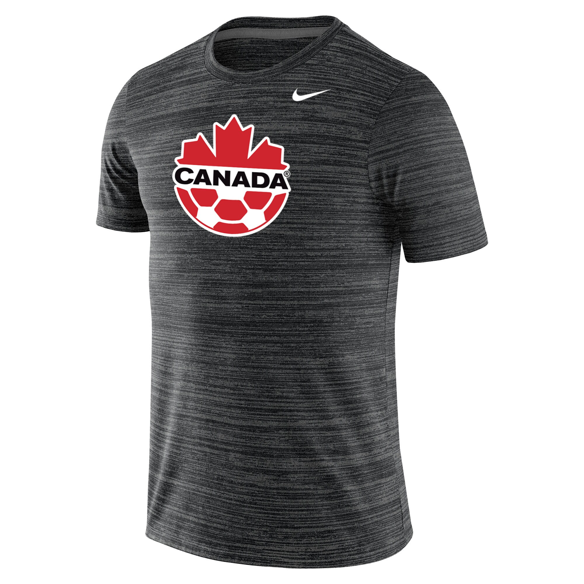 Explore canada soccer nike primary logo velocity legend performance t-shirt – black – Canada World Cup T-Shirts and Jerseys