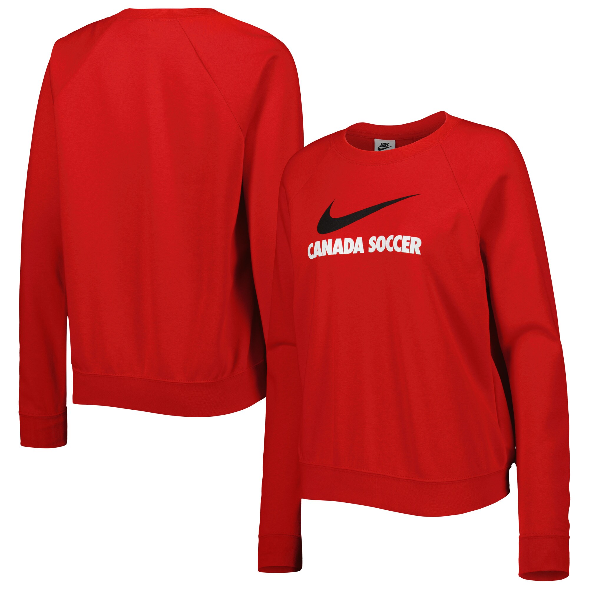Explore canada soccer nike women8217s lockup varsity tri-blend raglan pullover sweatshirt – red – Canada World Cup T-Shirts and Jerseys