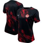 Explore canada women8217s national team nike women8217s 2023 pre-match training jersey – black – Canada World Cup T-Shirts and Jerseys