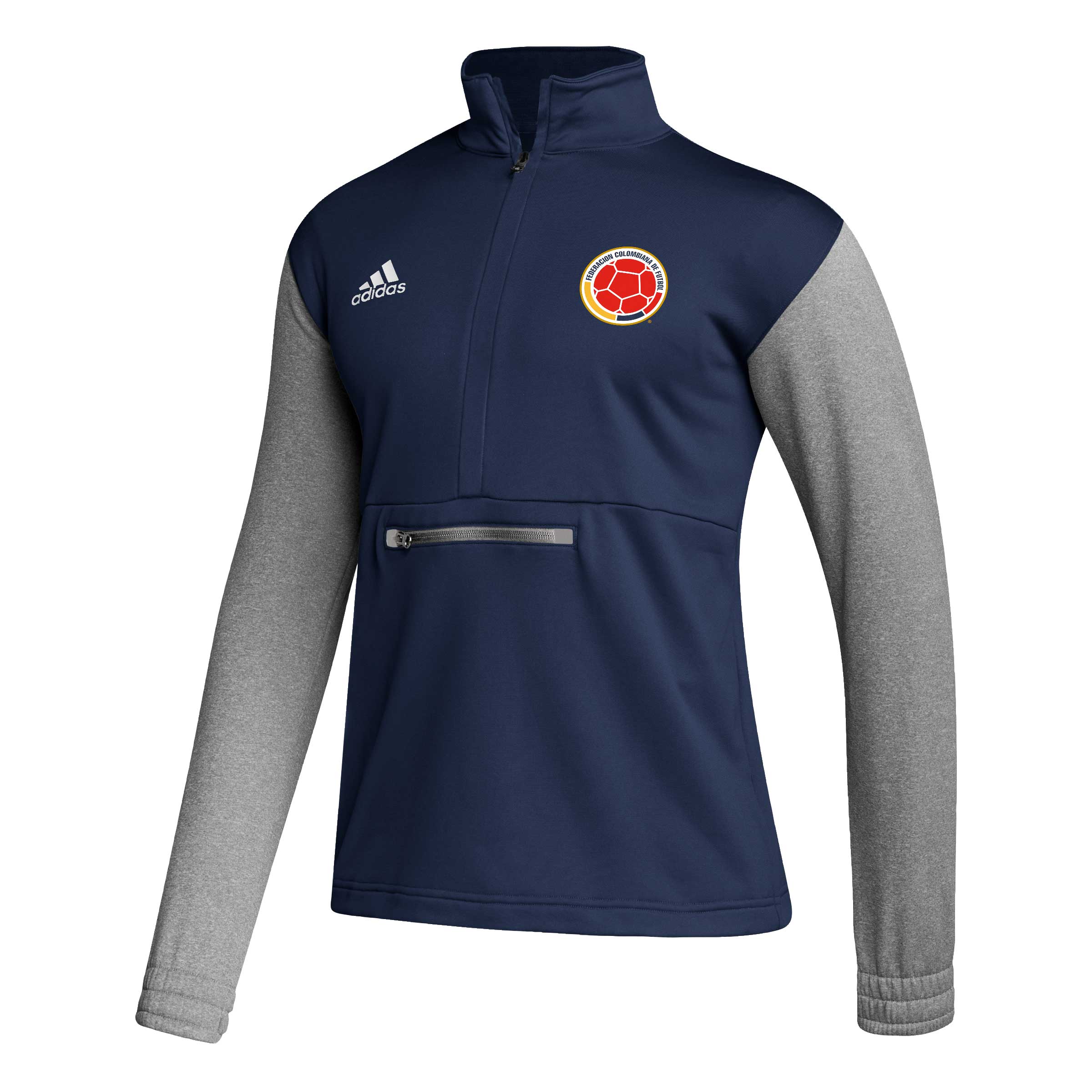 Explore colombia national team adidas crest long sleeve half-zip top – navy – Canada World Cup T-Shirts and Jerseys