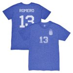 Explore cristian romero argentina national team 1863fc player vintage tri-blend t-shirt – blue – Canada World Cup T-Shirts and Jerseys