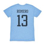 Explore cristian romero argentina national team 1863fc player vintage tri-blend t-shirt – light blue – Canada World Cup T-Shirts and Jerseys