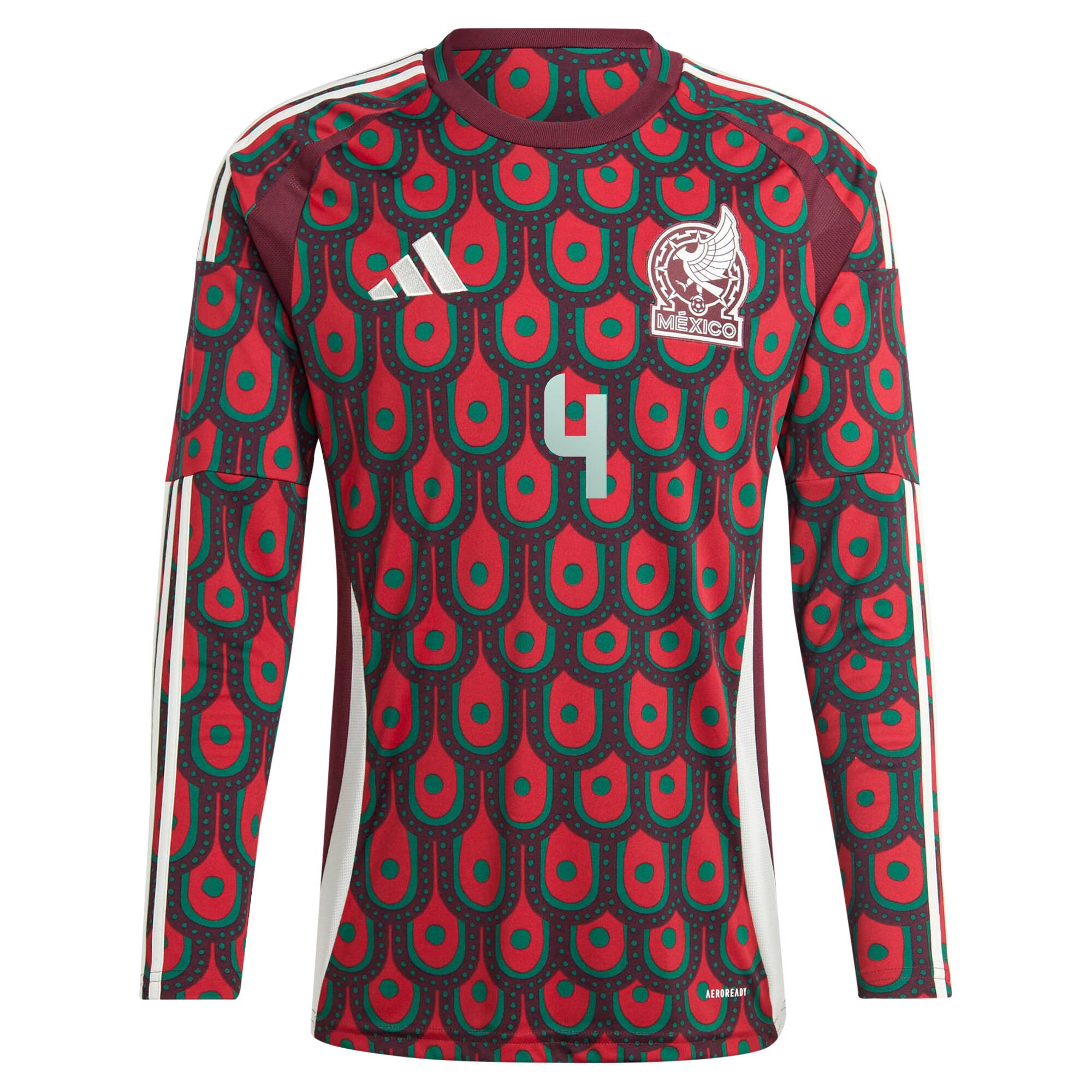 Explore edson alvarez mexico national team adidas 2024 home replica player long sleeve jersey – burgundy – Canada World Cup T-Shirts and Jerseys