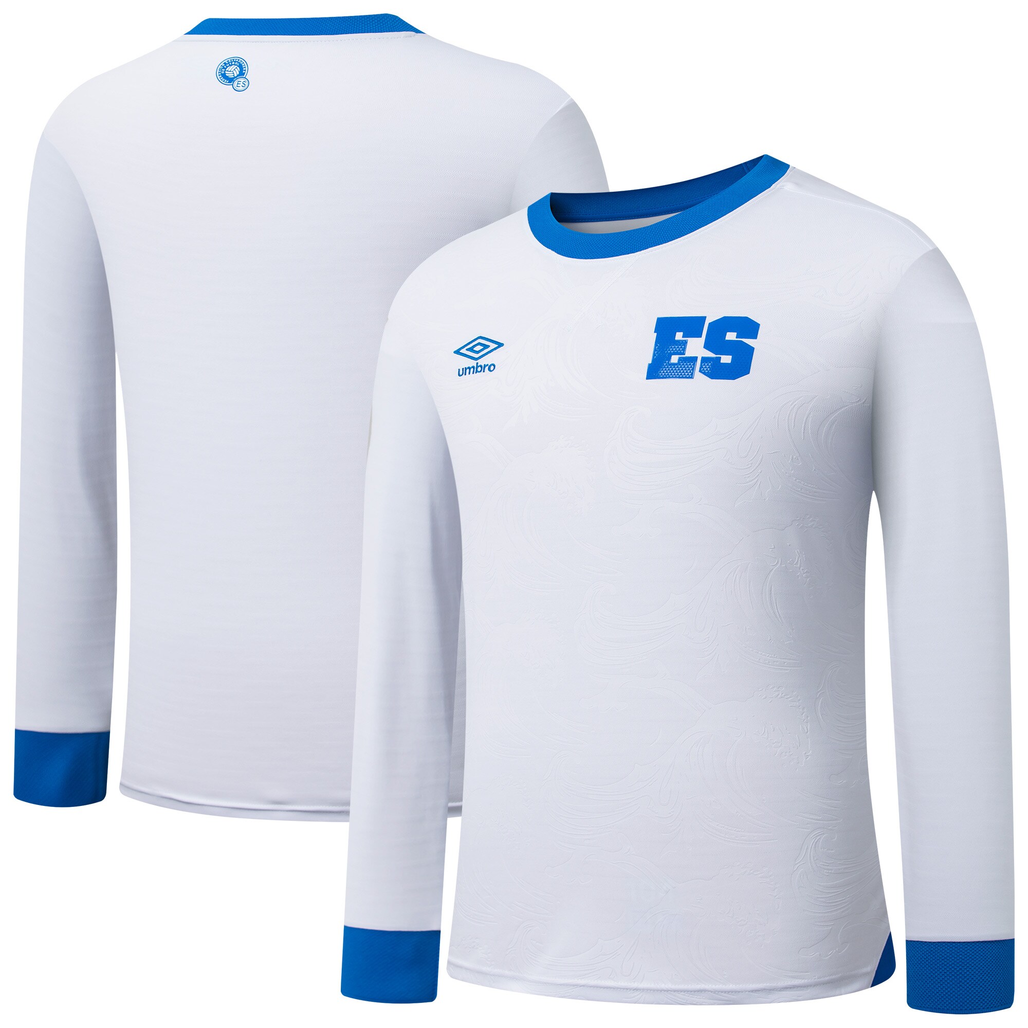 Explore el salvador national team umbro 2025 away replica long sleeve jersey – white – Canada World Cup T-Shirts and Jerseys