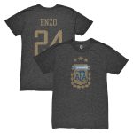 Explore enzo fernández argentina national team 1863fc player vintage tri-blend t-shirt – black – Canada World Cup T-Shirts and Jerseys