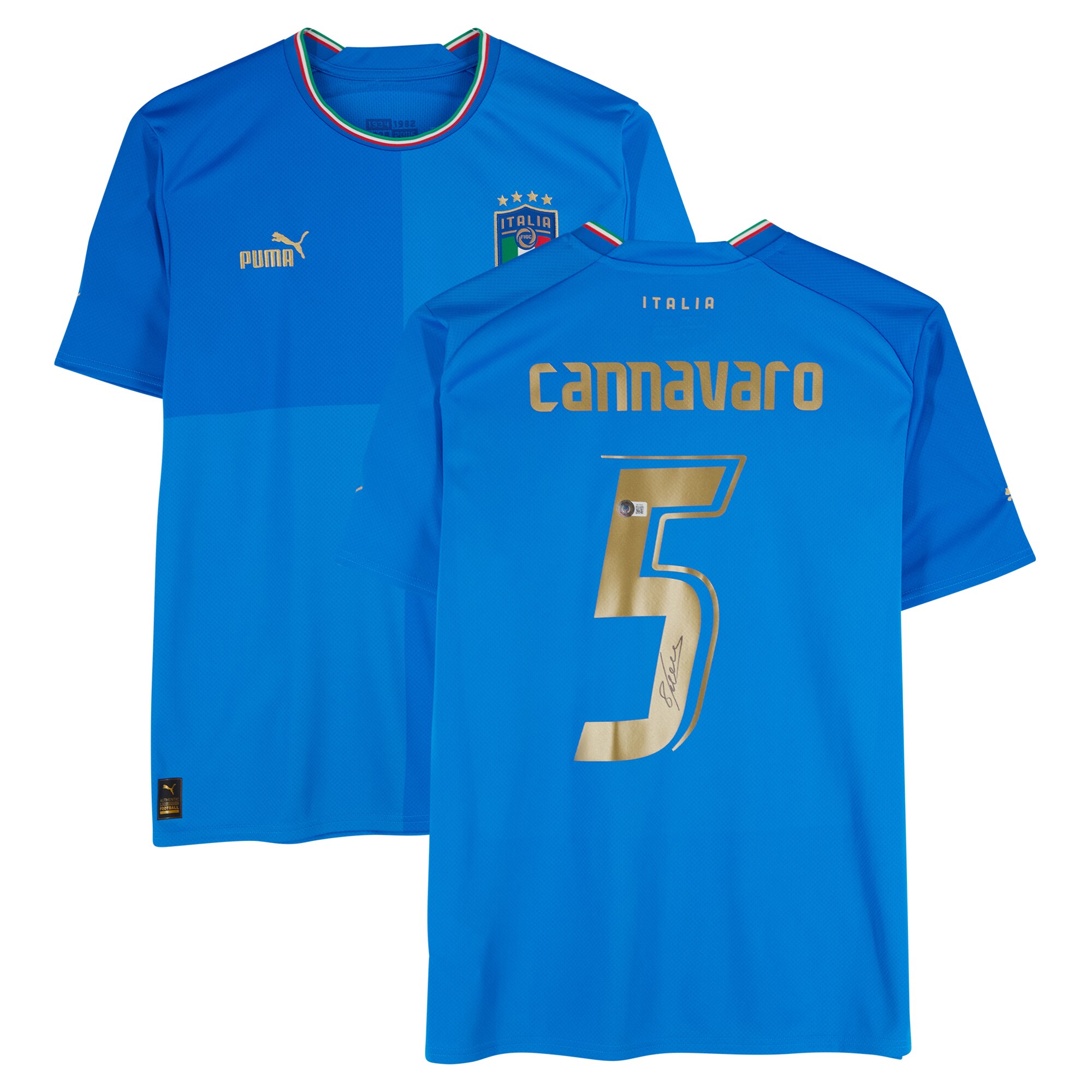 Explore fabio cannavaro italy national team autographed fanatics authentic 2022-23 blue home puma jersey – bas – Canada World Cup T-Shirts and Jerseys
