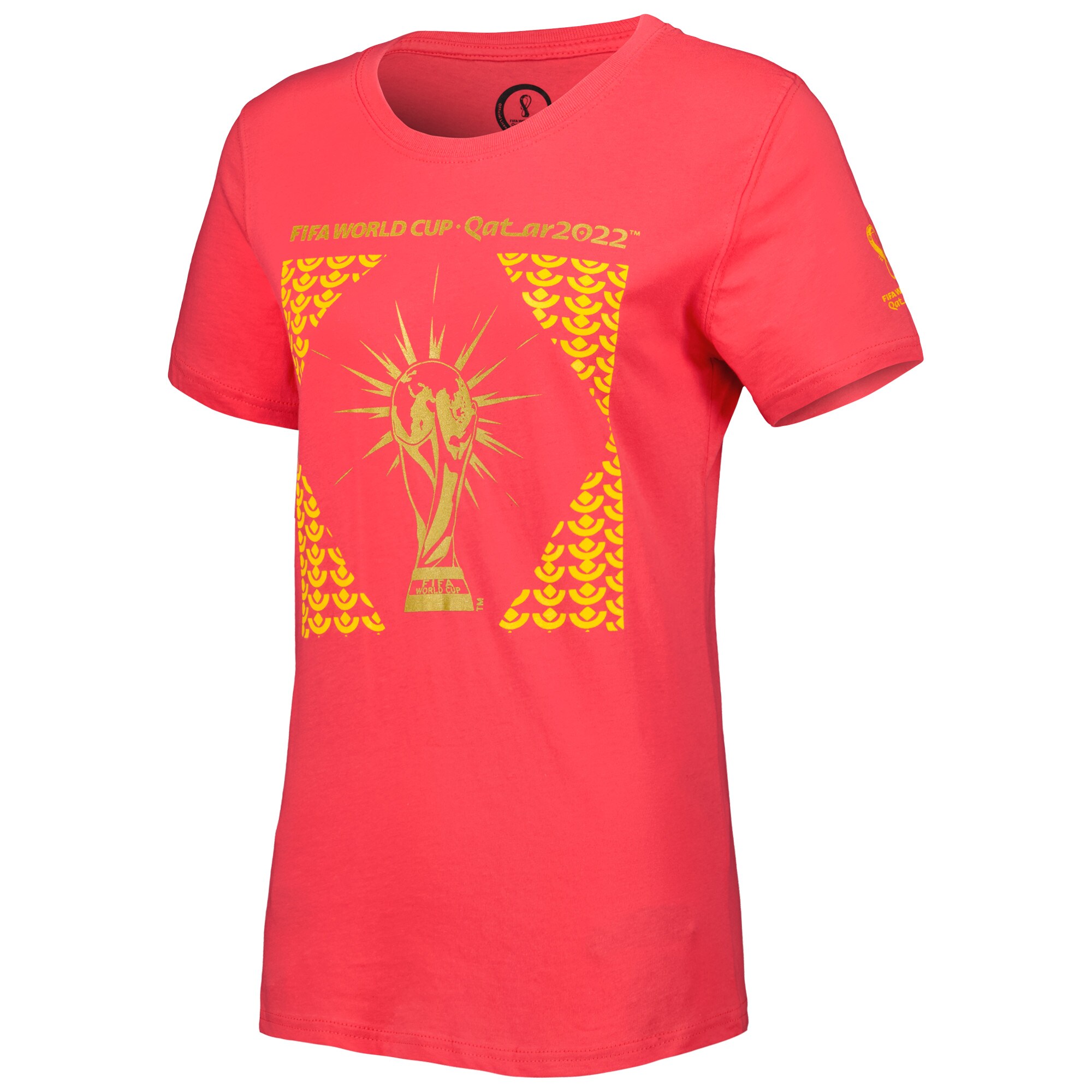 Explore fifa world cup qatar 2022 women8217s trophy t-shirt – coral – Canada World Cup T-Shirts and Jerseys