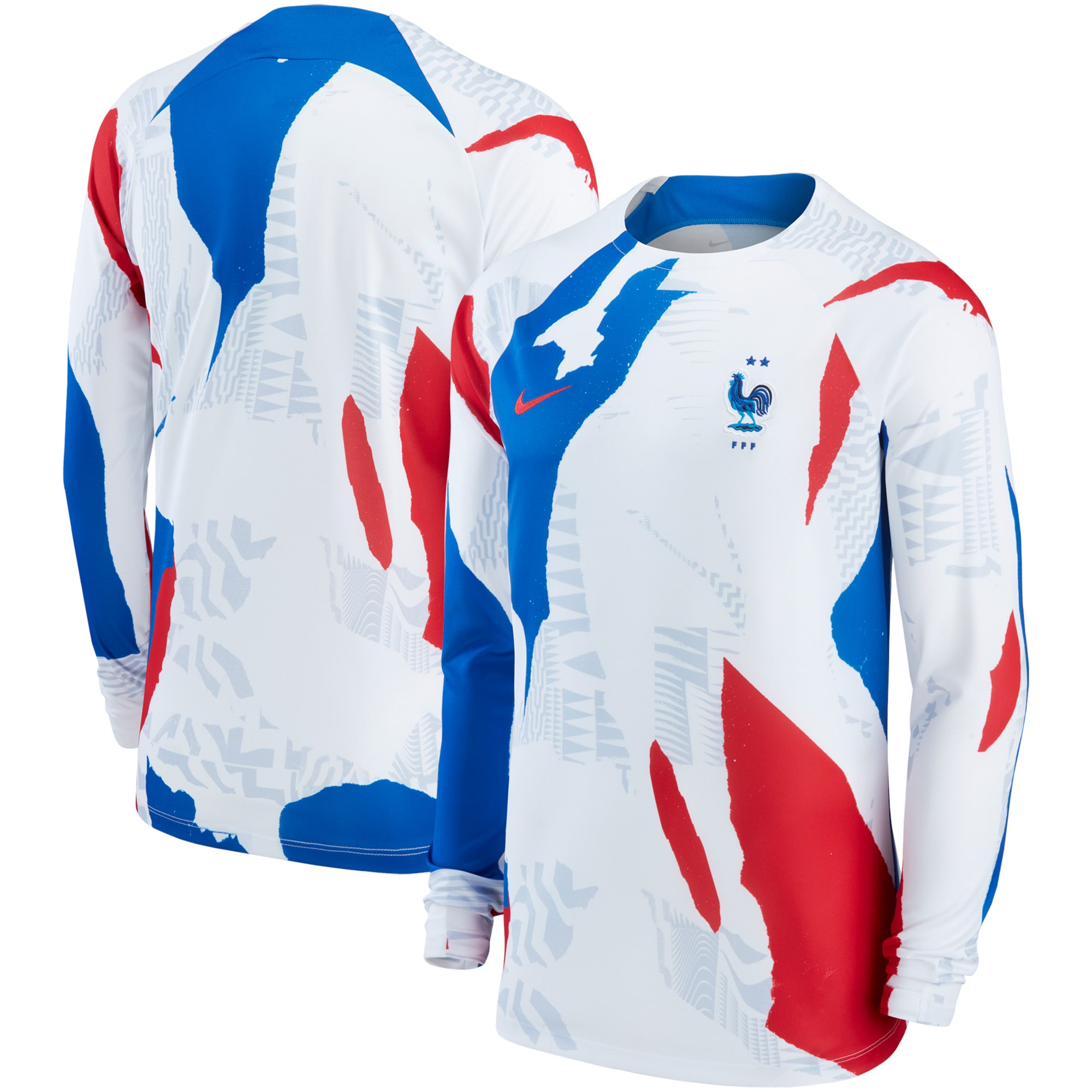 Explore france national team nike pre-match long sleeve top – white – Canada World Cup T-Shirts and Jerseys