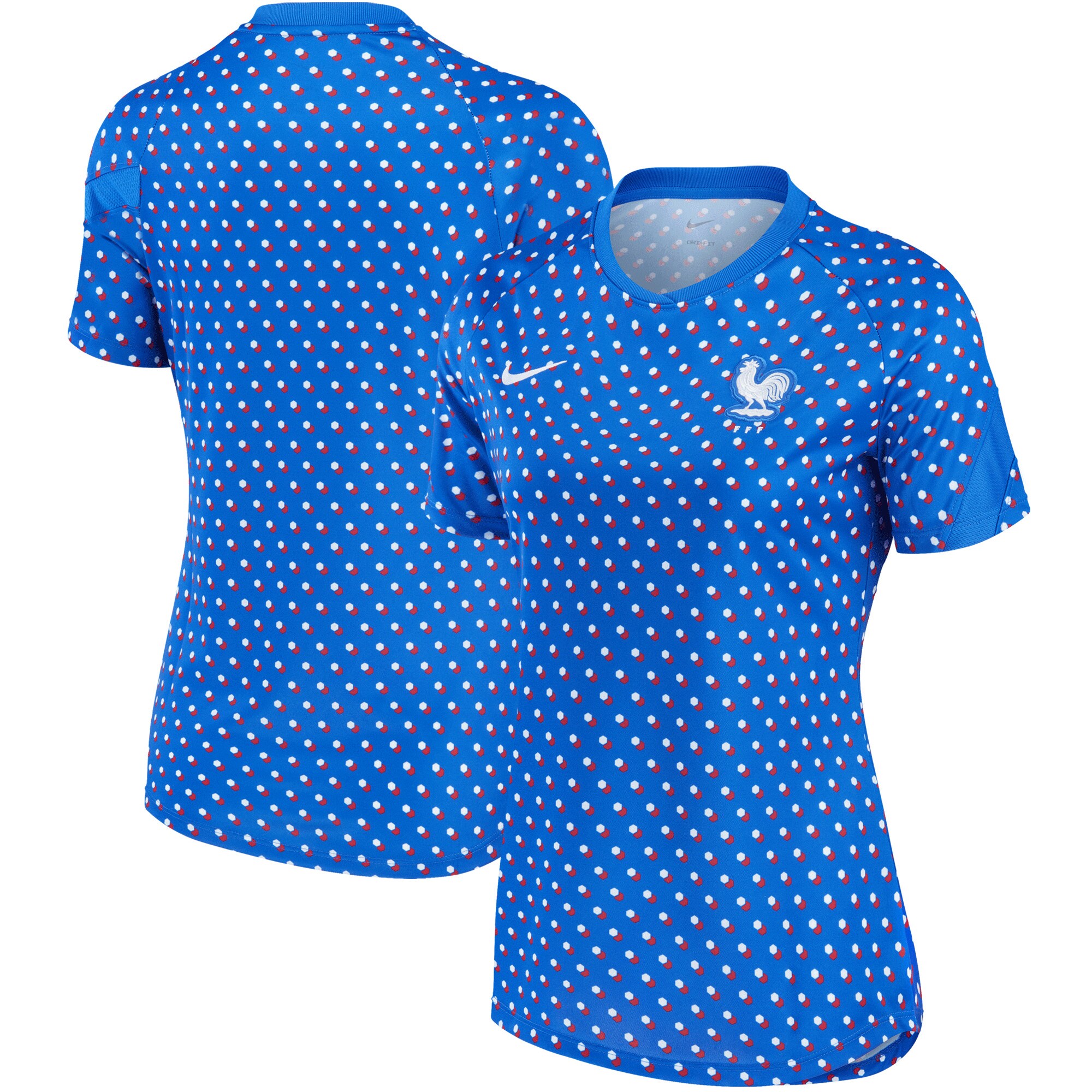 Explore france women8217s national team nike women8217s 202223 away pre-match performance top – blue – Canada World Cup T-Shirts and Jerseys
