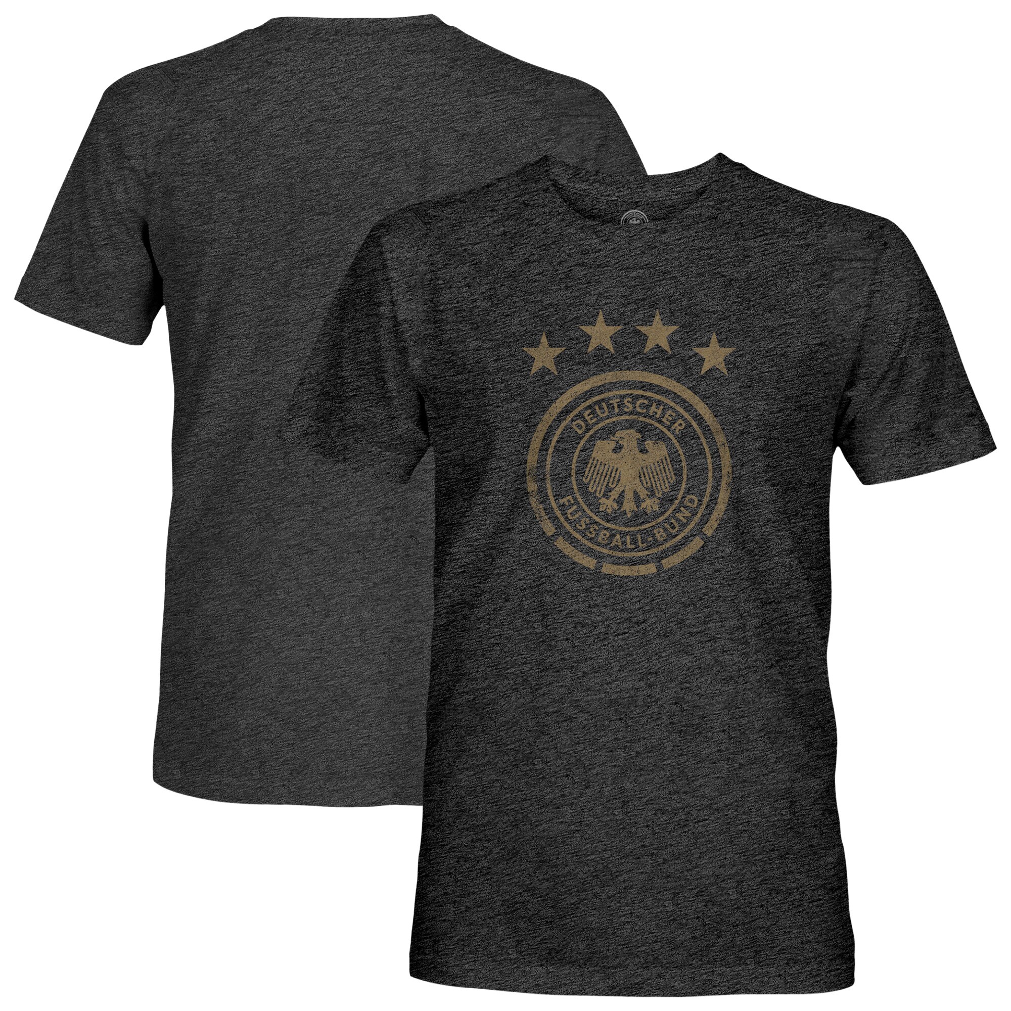 Explore germany national team 1863fc mono badge vintage tri-blend t-shirt – heather black – Canada World Cup T-Shirts and Jerseys