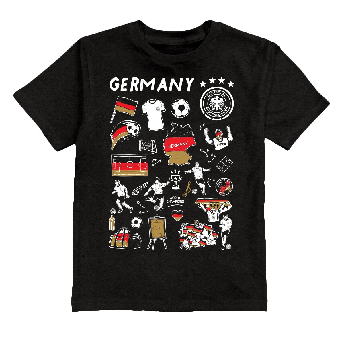 Explore germany national team vive la fete youth impressions artwork t-shirt – black – Canada World Cup T-Shirts and Jerseys