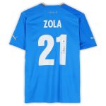 Explore gianfranco zola italy national team autographed fanatics authentic 2022-23 blue home puma jersey – bas – Canada World Cup T-Shirts and Jerseys