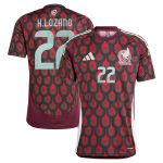 Explore hirving lozano mexico national team adidas 2024 home replica player jersey – burgundy – Canada World Cup T-Shirts and Jerseys
