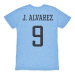 Explore julián Álvarez argentina national team 1863fc player retro tri-blend t-shirt – light blue – Canada World Cup T-Shirts and Jerseys