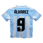 Explore julián Álvarez argentina national team vive la fete football jersey – light blue – Canada World Cup T-Shirts and Jerseys