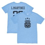 Explore lautaro martinez argentina national team 1863fc retro player tri-blend t-shirt – light blue – Canada World Cup T-Shirts and Jerseys