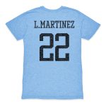 Explore lautaro martinez argentina national team 1863fc retro player tri-blend t-shirt – light blue – Canada World Cup T-Shirts and Jerseys