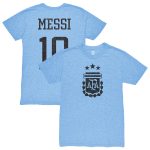 Explore lionel messi argentina national team 1863fc player retro tri-blend t-shirt – light blue – Canada World Cup T-Shirts and Jerseys