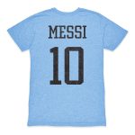 Explore lionel messi argentina national team 1863fc player retro tri-blend t-shirt – light blue – Canada World Cup T-Shirts and Jerseys