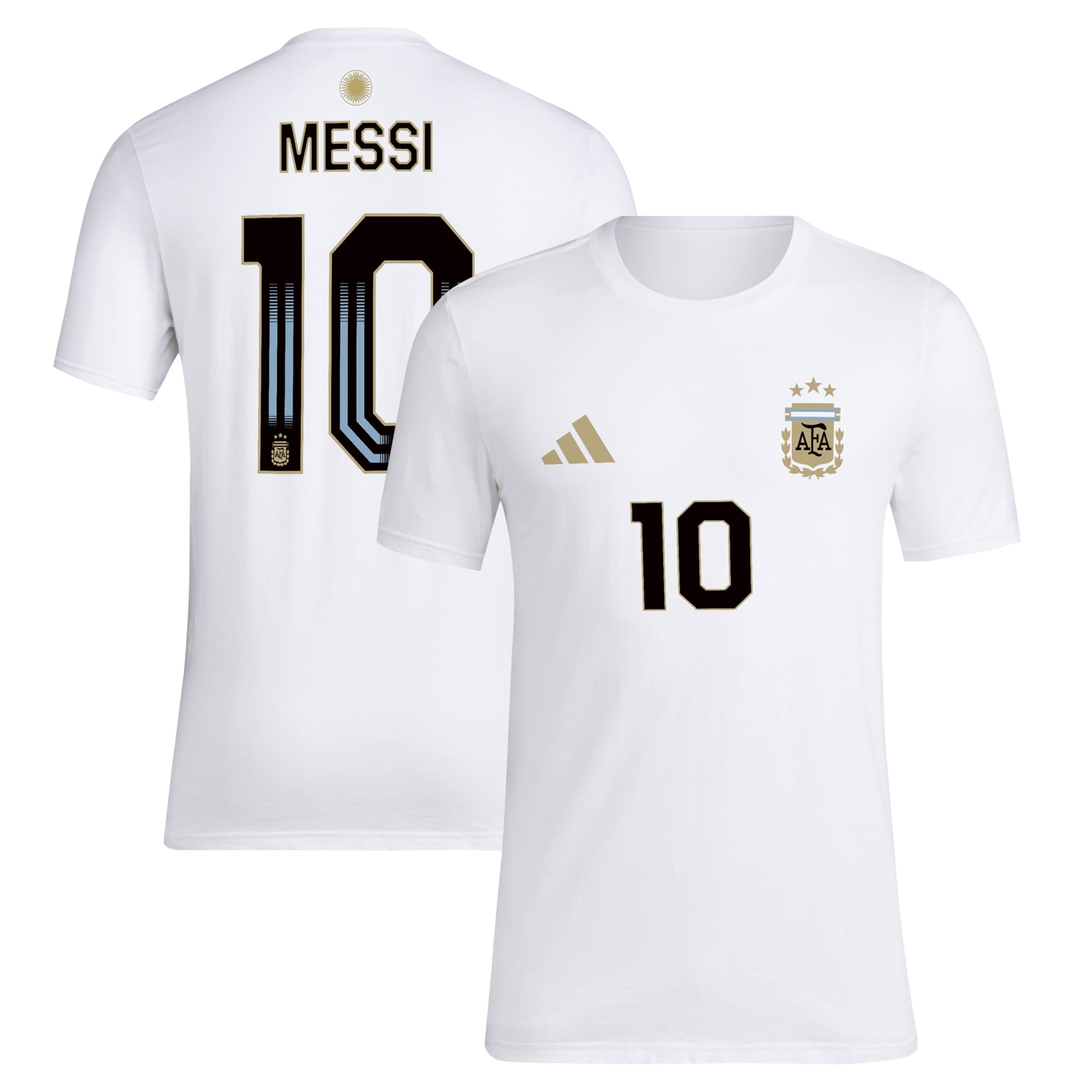 Explore lionel messi argentina national team adidas name amp number t-shirt – white – Canada World Cup T-Shirts and Jerseys