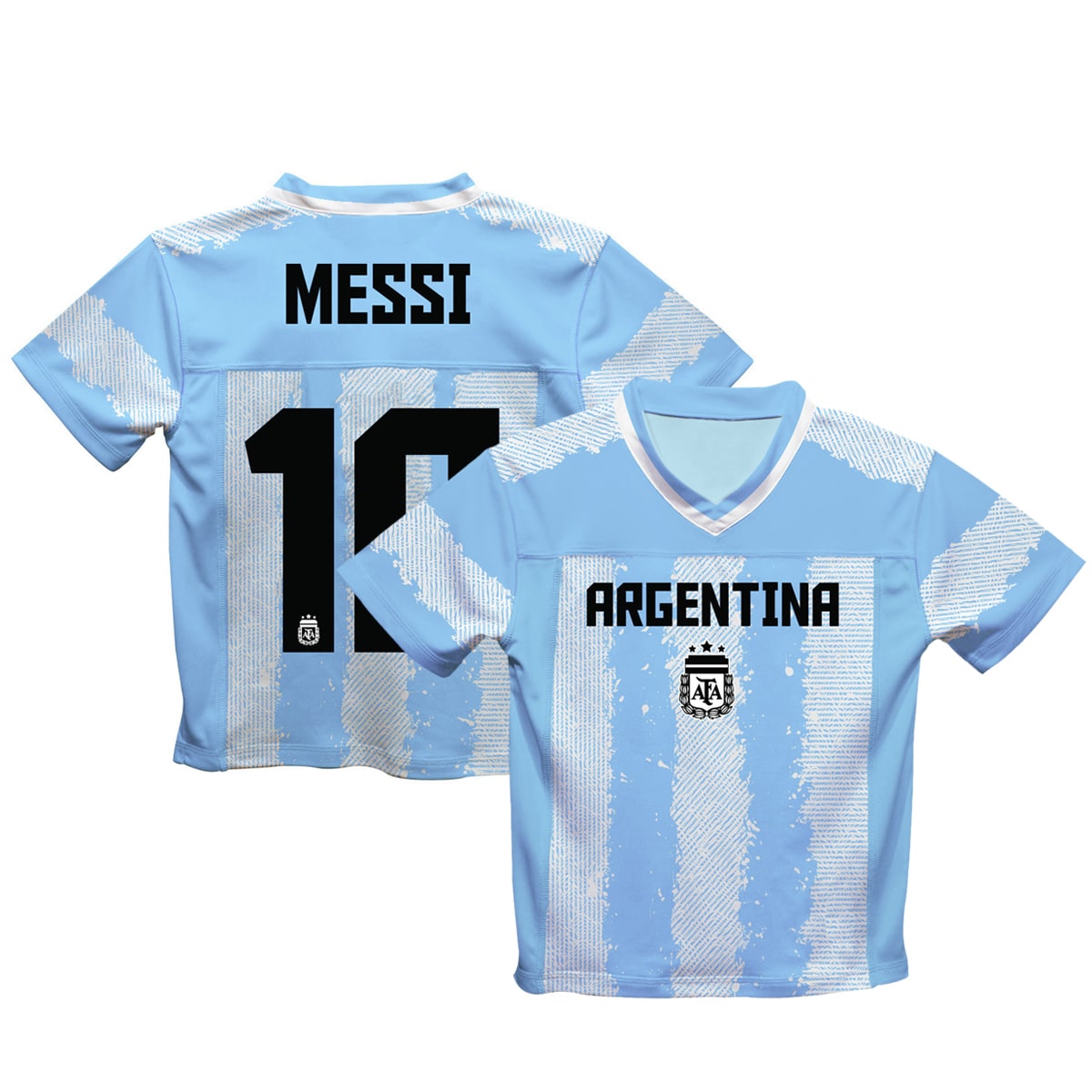 Explore lionel messi argentina national team vive la fete football jersey – light blue – Canada World Cup T-Shirts and Jerseys