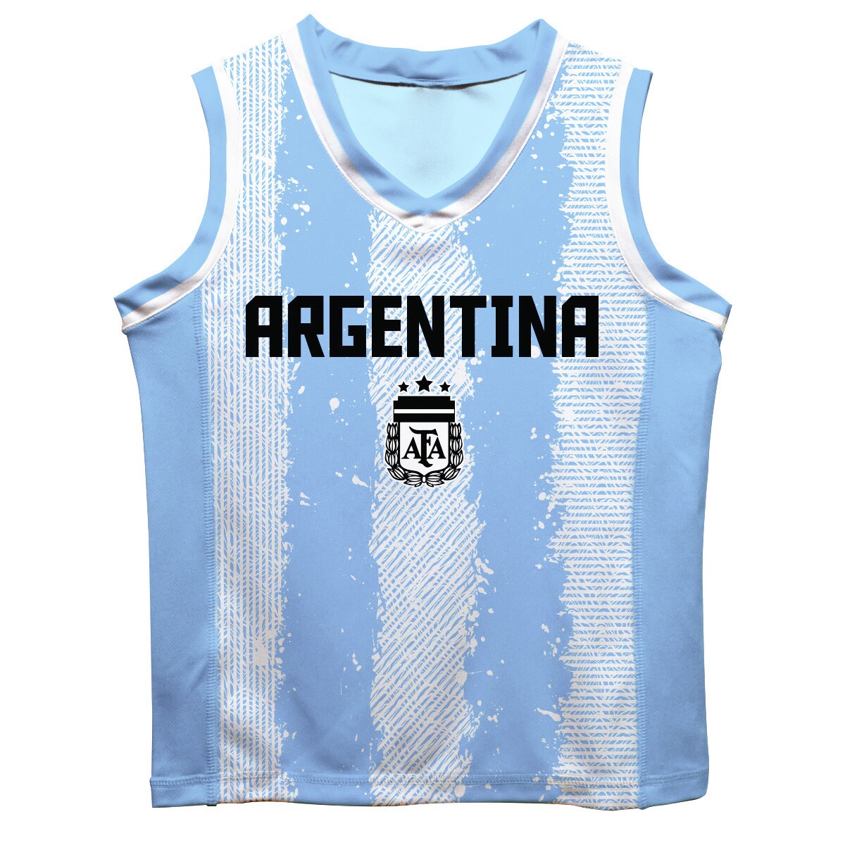 Explore lionel messi argentina national team vive la fete youth painted stripes basketball jersey – light blue – Canada World Cup T-Shirts and Jerseys