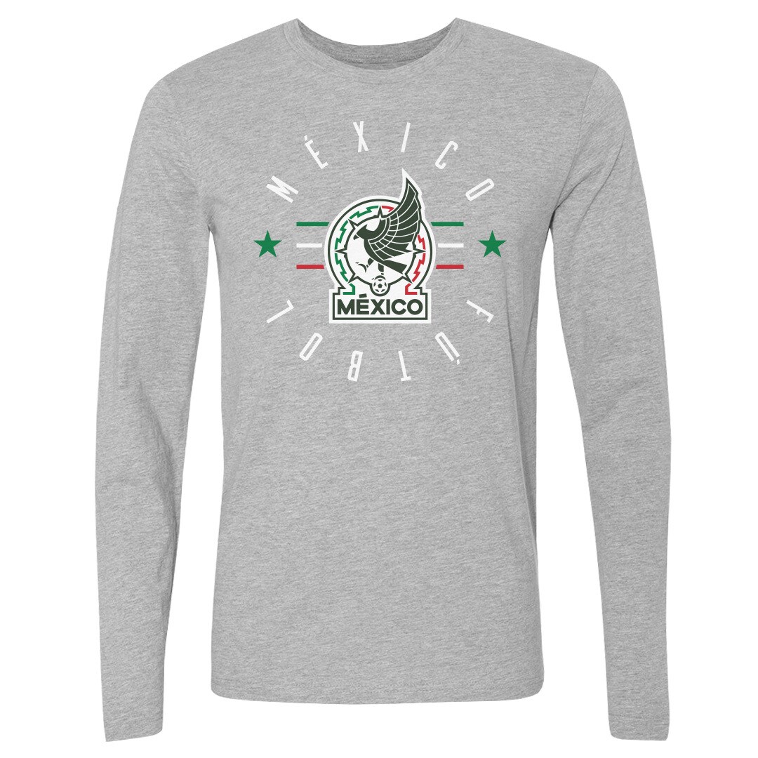 Explore mexico national team 500 level futbol long sleeve t-shirt – heather gray – Canada World Cup T-Shirts and Jerseys