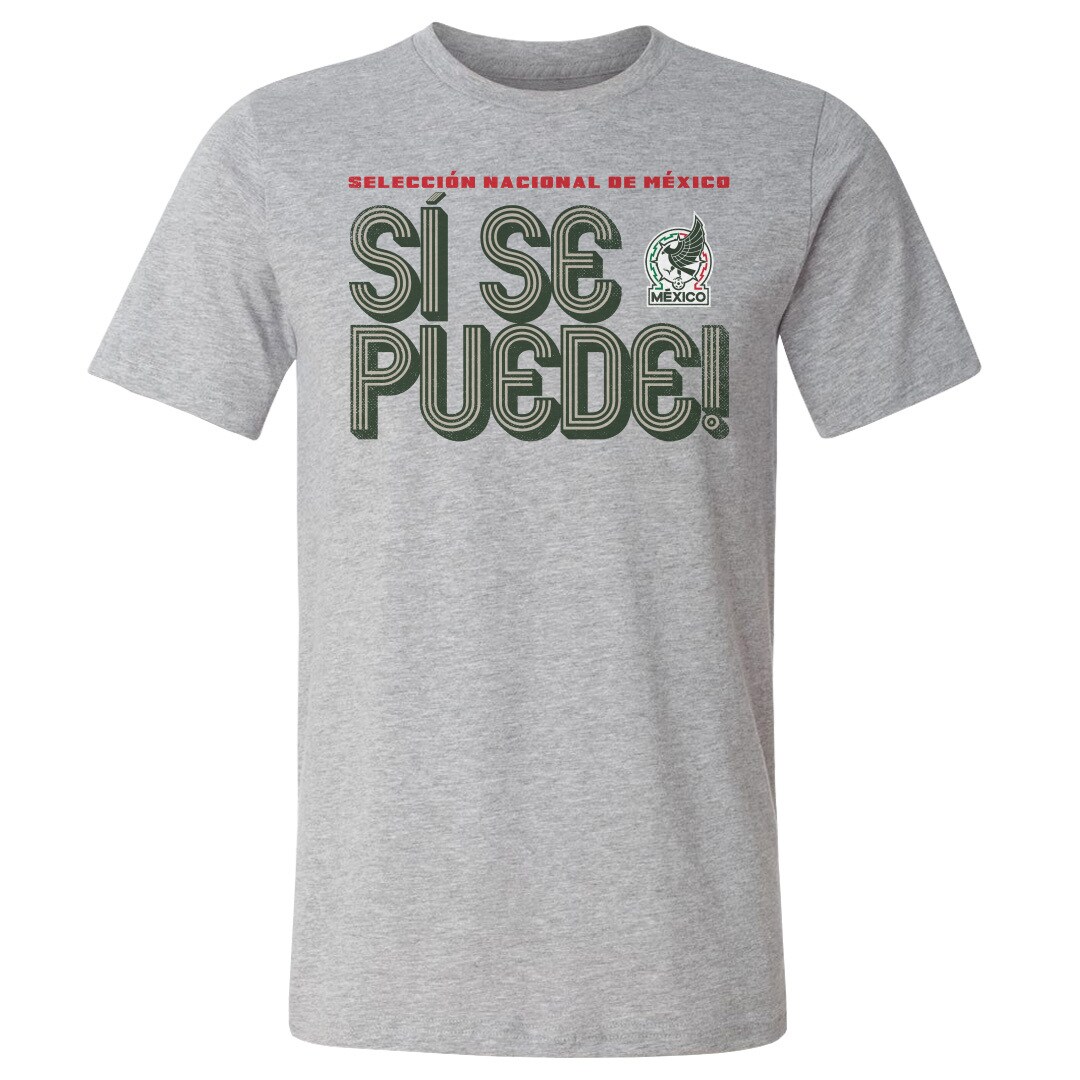 Explore mexico national team 500 level si se puede inline bold t-shirt – heather gray – Canada World Cup T-Shirts and Jerseys