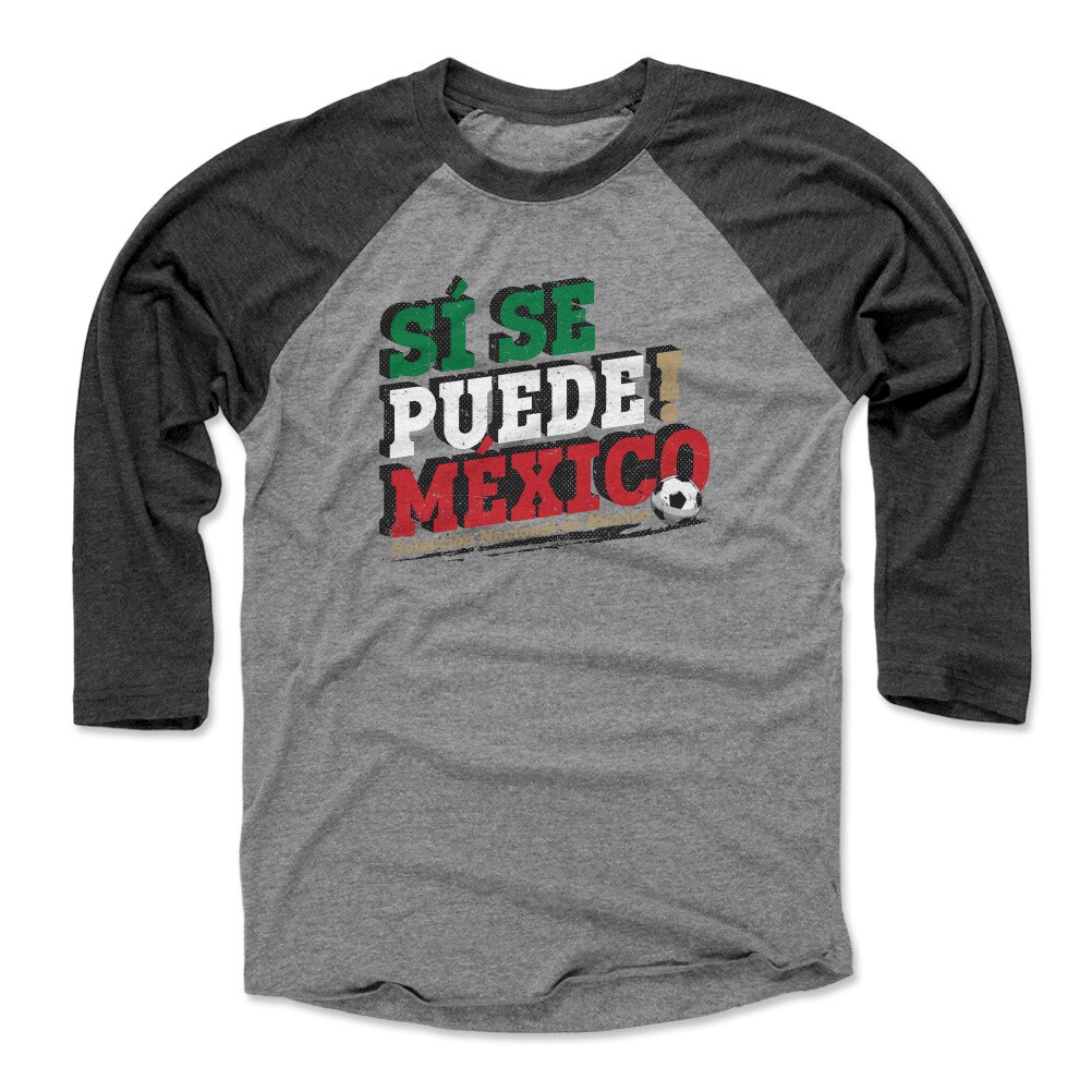 Explore mexico national team 500 level si se puede raglan 34-sleeve baseball t-shirt – blackheather gray – Canada World Cup T-Shirts and Jerseys