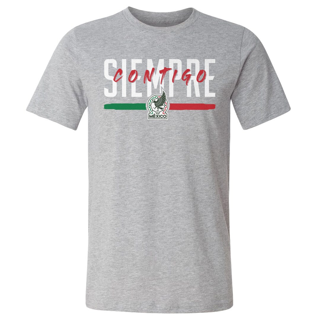Explore mexico national team 500 level siempre contigo cotton t-shirt – heather gray – Canada World Cup T-Shirts and Jerseys